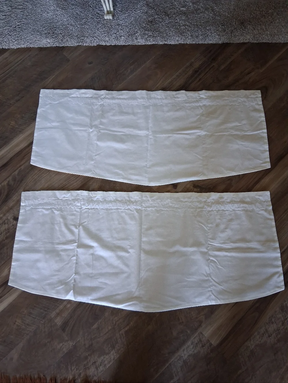 Butterscotch Plaid Lined Valance, 2 Sets‎